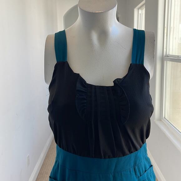 Lush Color Block Mini Dress Size L - Picture 4 of 9